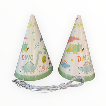 Dino Theme Theme Birthday Caps