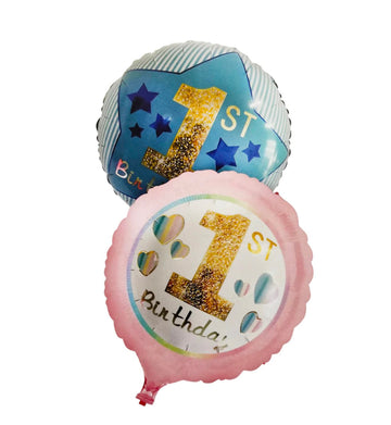 1st Birthday Foil Balloon