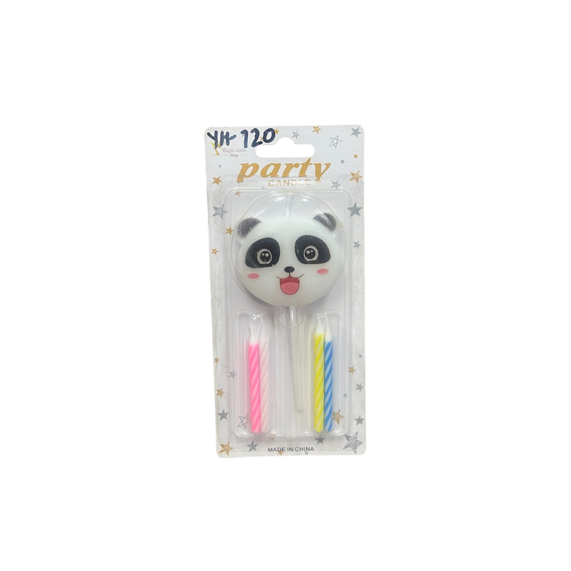 Panda birthday cake candle for birthday parties by party supplies hub
