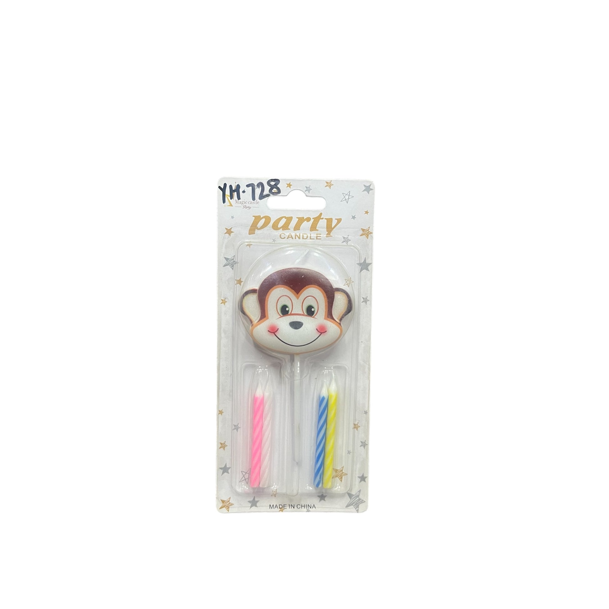 Monkey birthday cake candle for birthday parties by party supplies hub