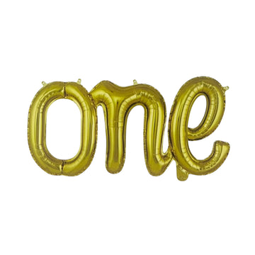 One foil golden for birthday party decorations by party supplies hub
