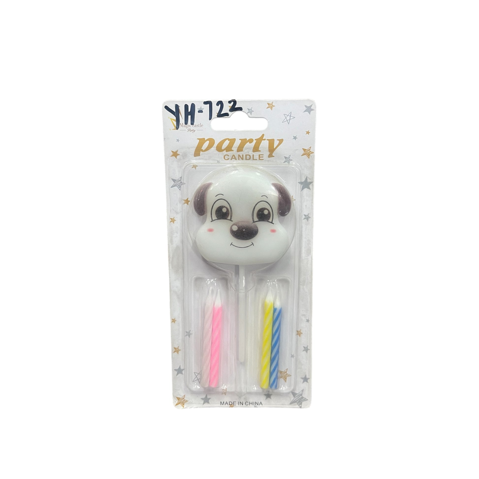 Dog birthday cake candle for birthday parties by party supplies hub