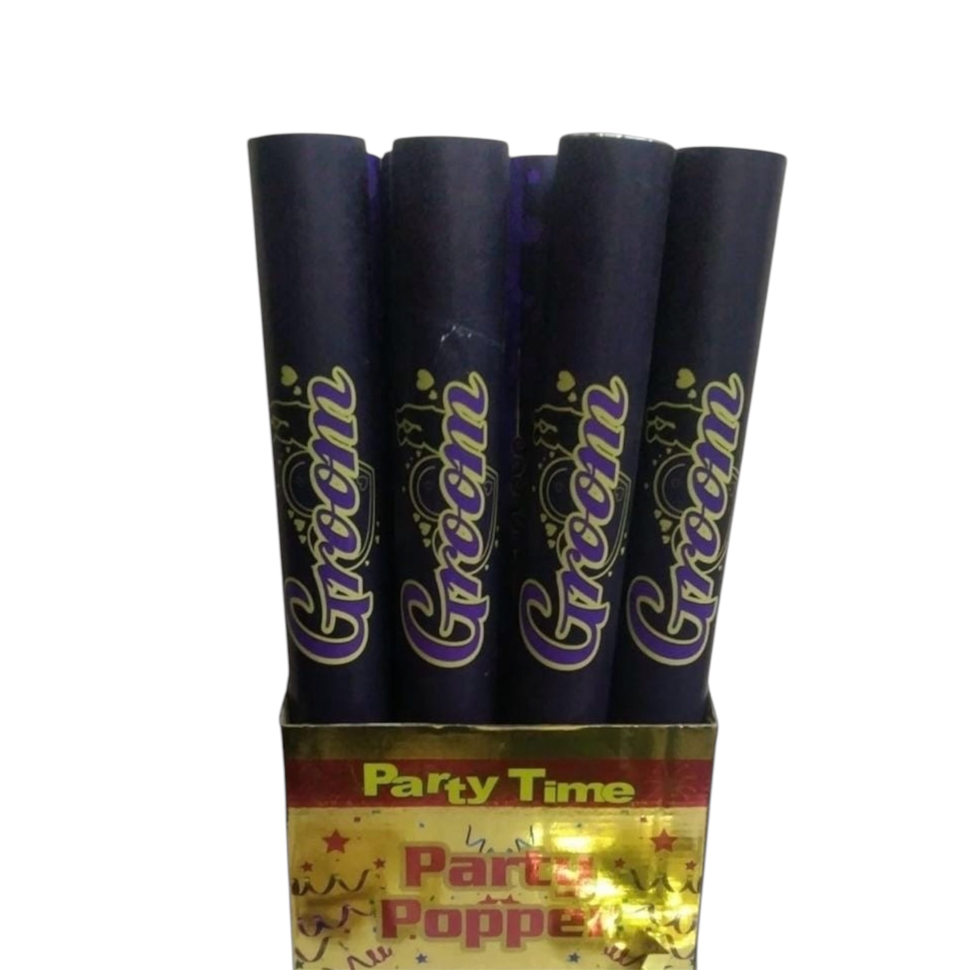 Groom wedding party poppers for birthday and wedding celebrations by party supplies hub