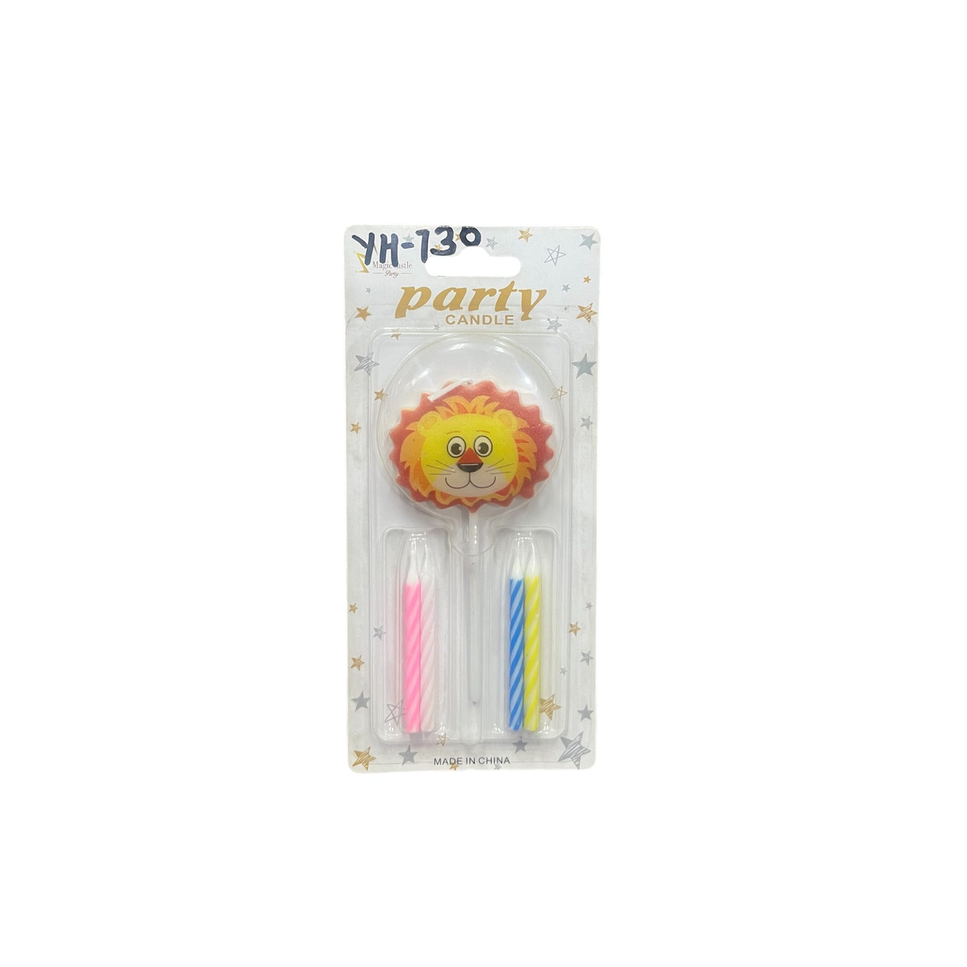 Lion birthday cake candle for birthday parties by party supplies hub