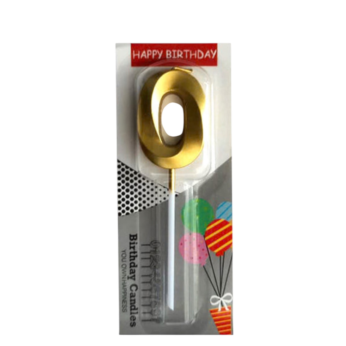 Golden number birthday cake candle for birthday parties by party supplies hub