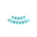 happy birthday letter banners with colourful flags for party decoration by Party supplies hub