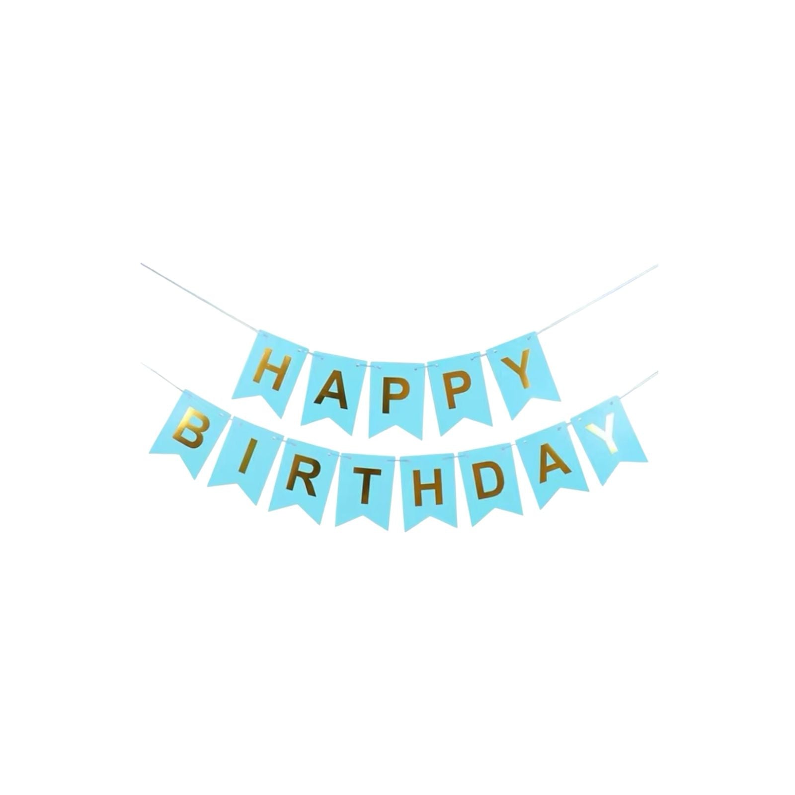 happy birthday letter banners with colourful flags for party decoration by Party supplies hub