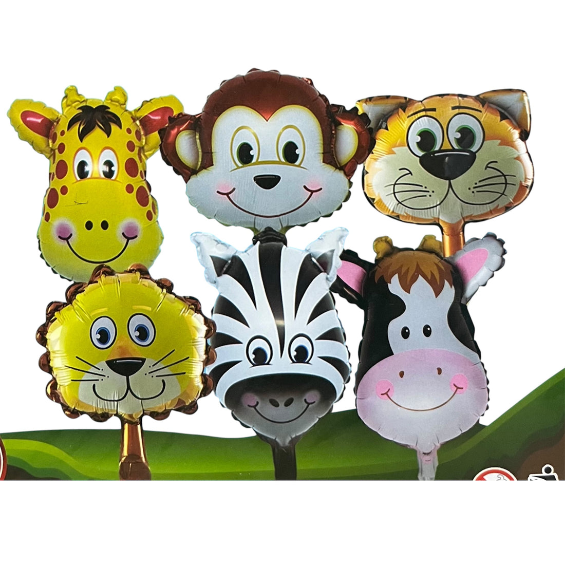 Animal theme foil banners for birthday party decorations by party supplies hub