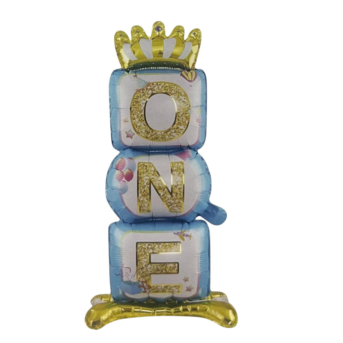 One standing foil banner single piece for birthday decorations by party supplies hub