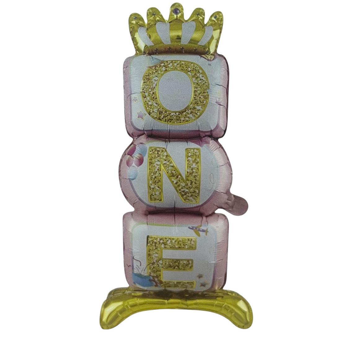 One standing foil banner single piece for birthday decorations by party supplies hub