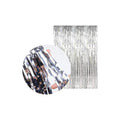 Silver Frill curtain for birthday decorations