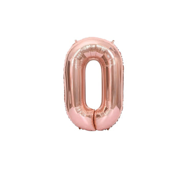 16" Number Foil 0-9-Rose Gold