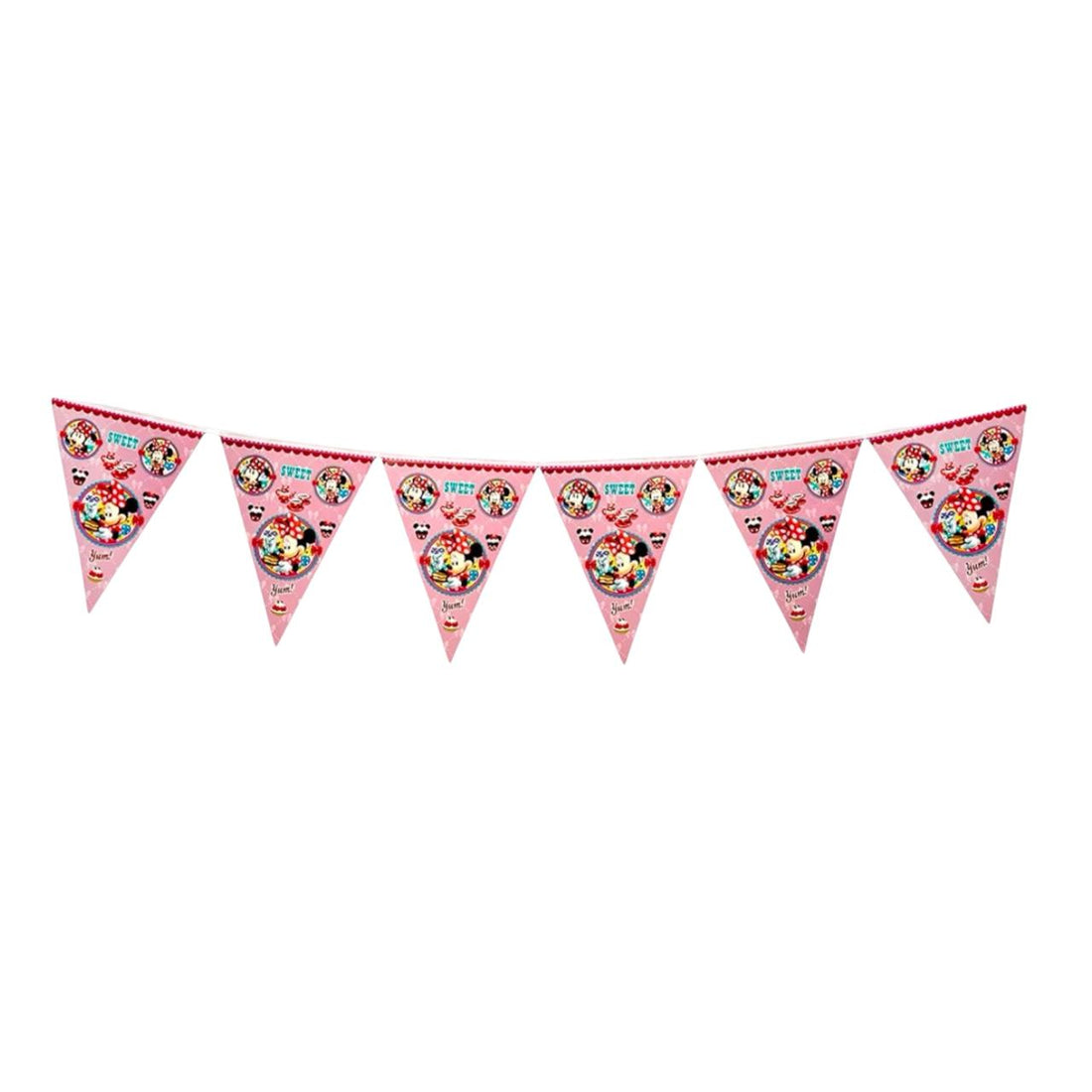 Minnie Mouse Theme Paper Flag