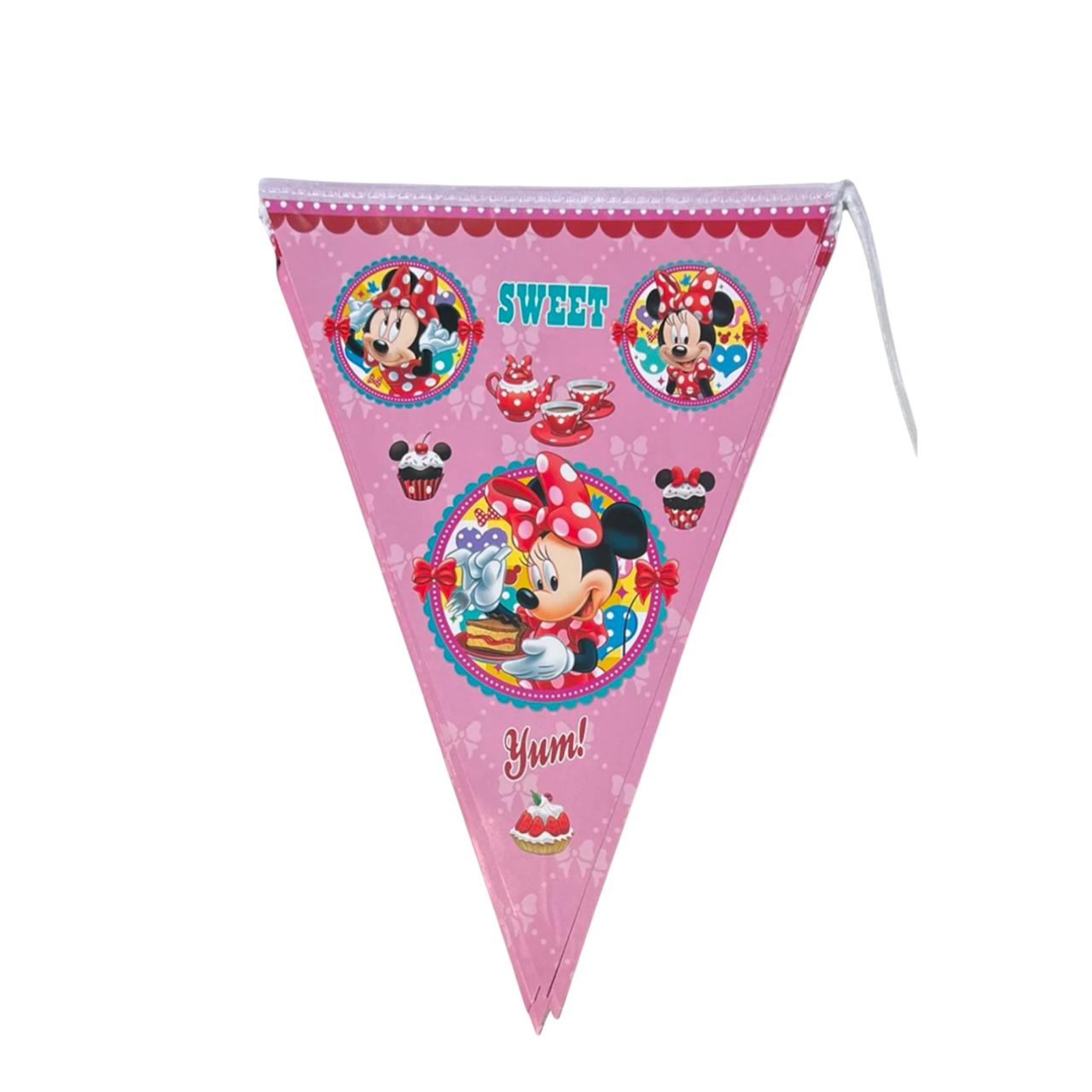 Minnie Mouse Theme Paper Flag
