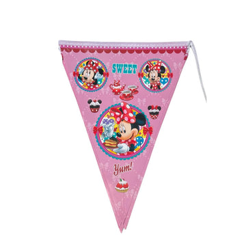 Minnie Mouse Theme Paper Flag