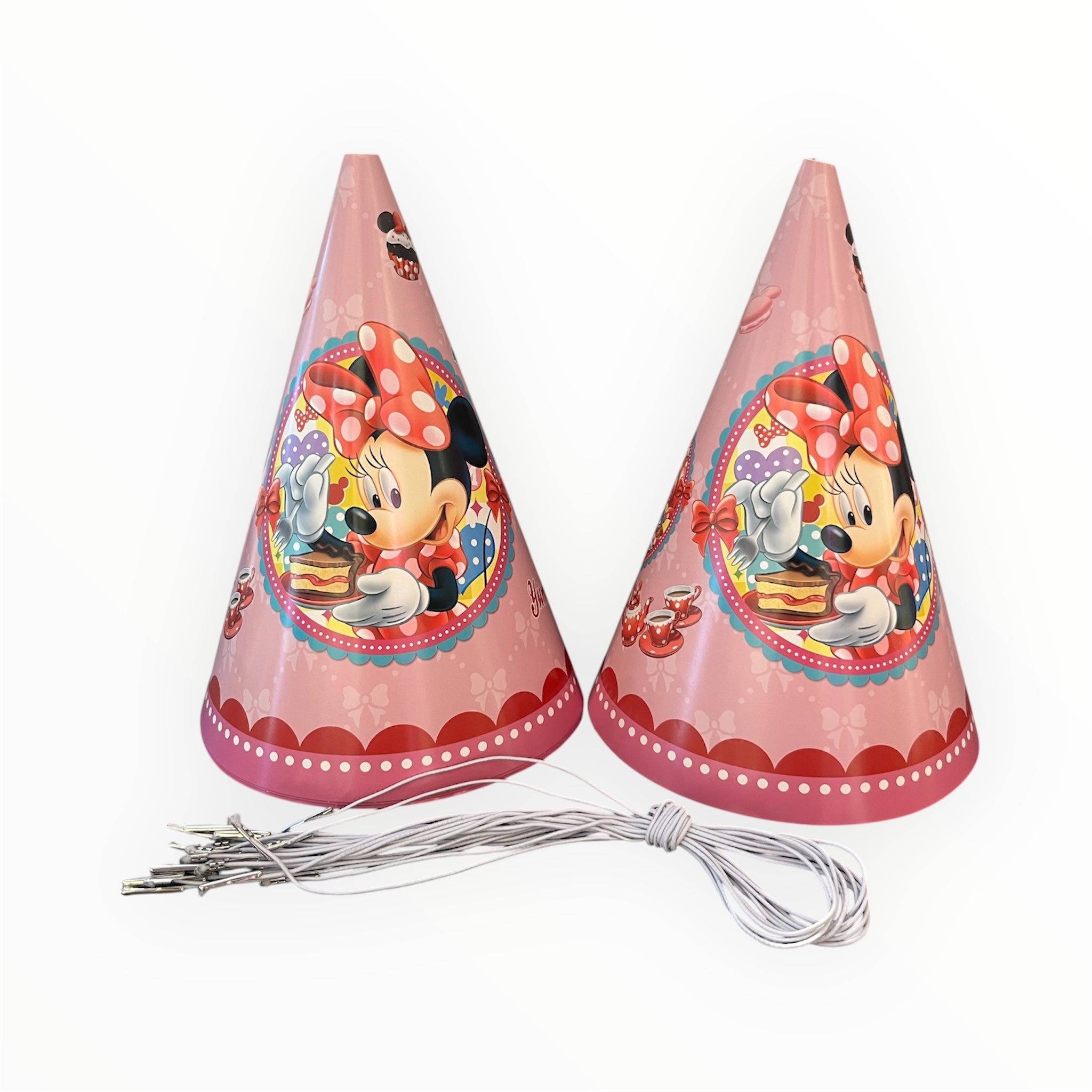Minnie Mouse Theme Birthday Caps