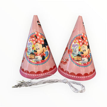 Minnie Mouse Theme Birthday Caps
