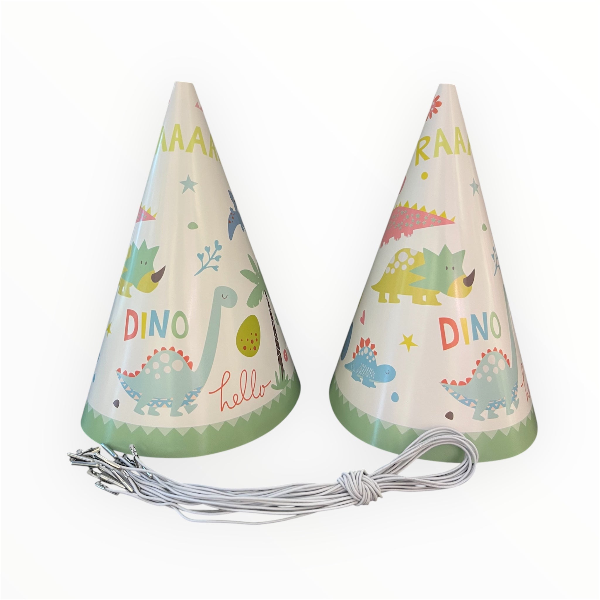 Dino Theme Theme Birthday Caps
