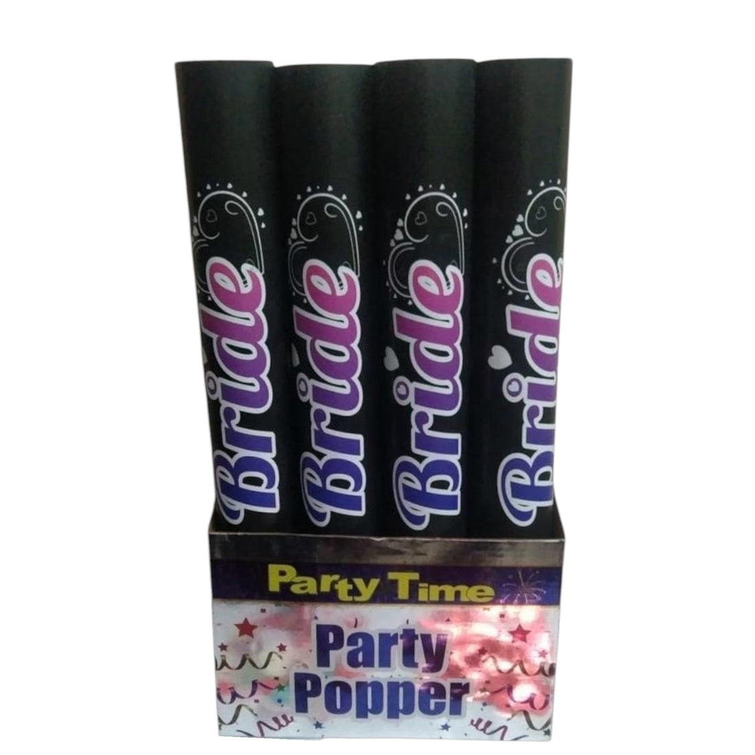 Bride wedding party poppers for birthday and wedding celebrations by party supplies hub