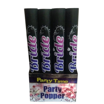 Bride wedding party poppers for birthday and wedding celebrations by party supplies hub