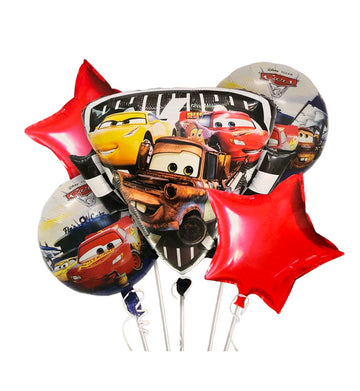 Cars 5 Piece Theme Foil Balloon