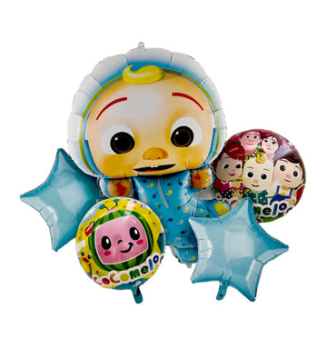 Coco Melon 5 Piece Theme Foil Balloon