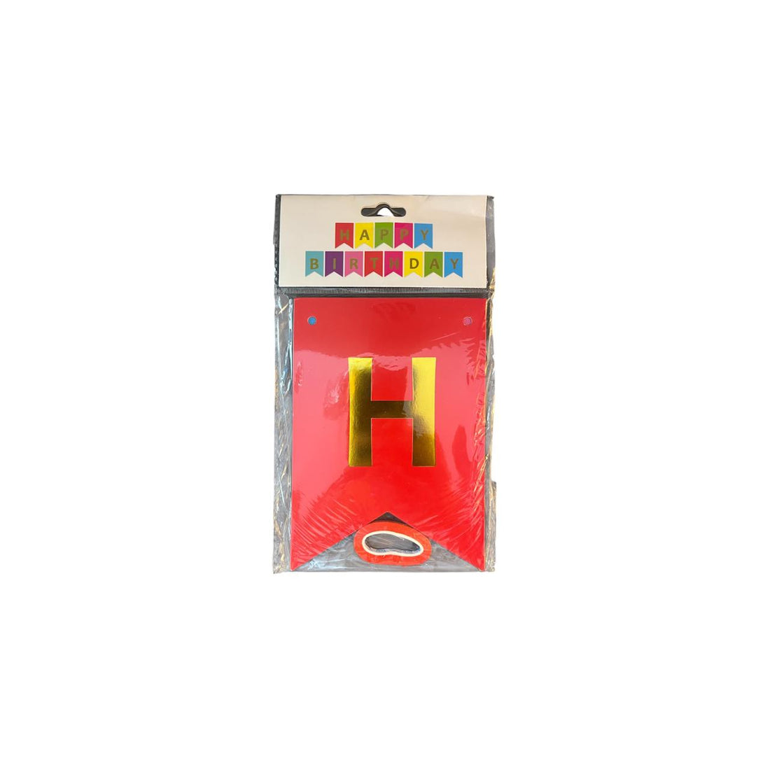 happy birthday letter banners with colourful flags for party decoration