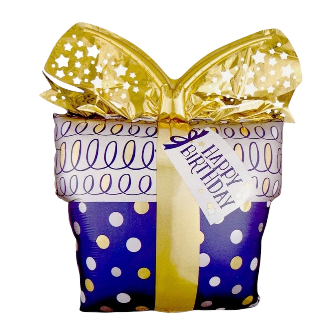 24" Happy Birthday Gift Box Foil Balloon