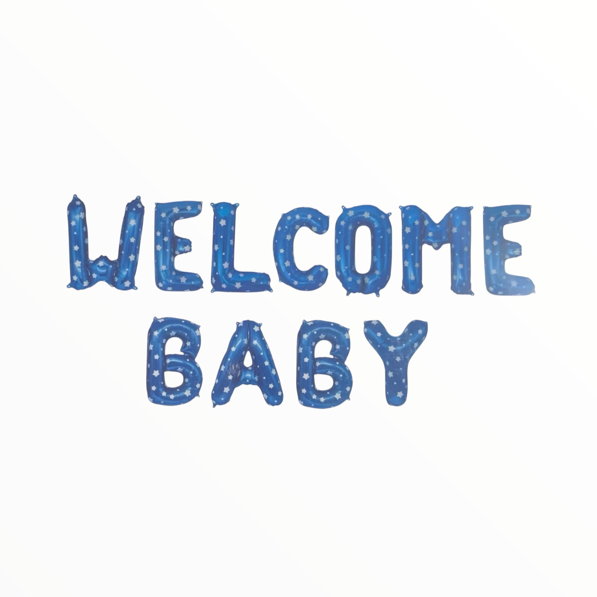 Welcome Baby Foil Banner-Blue