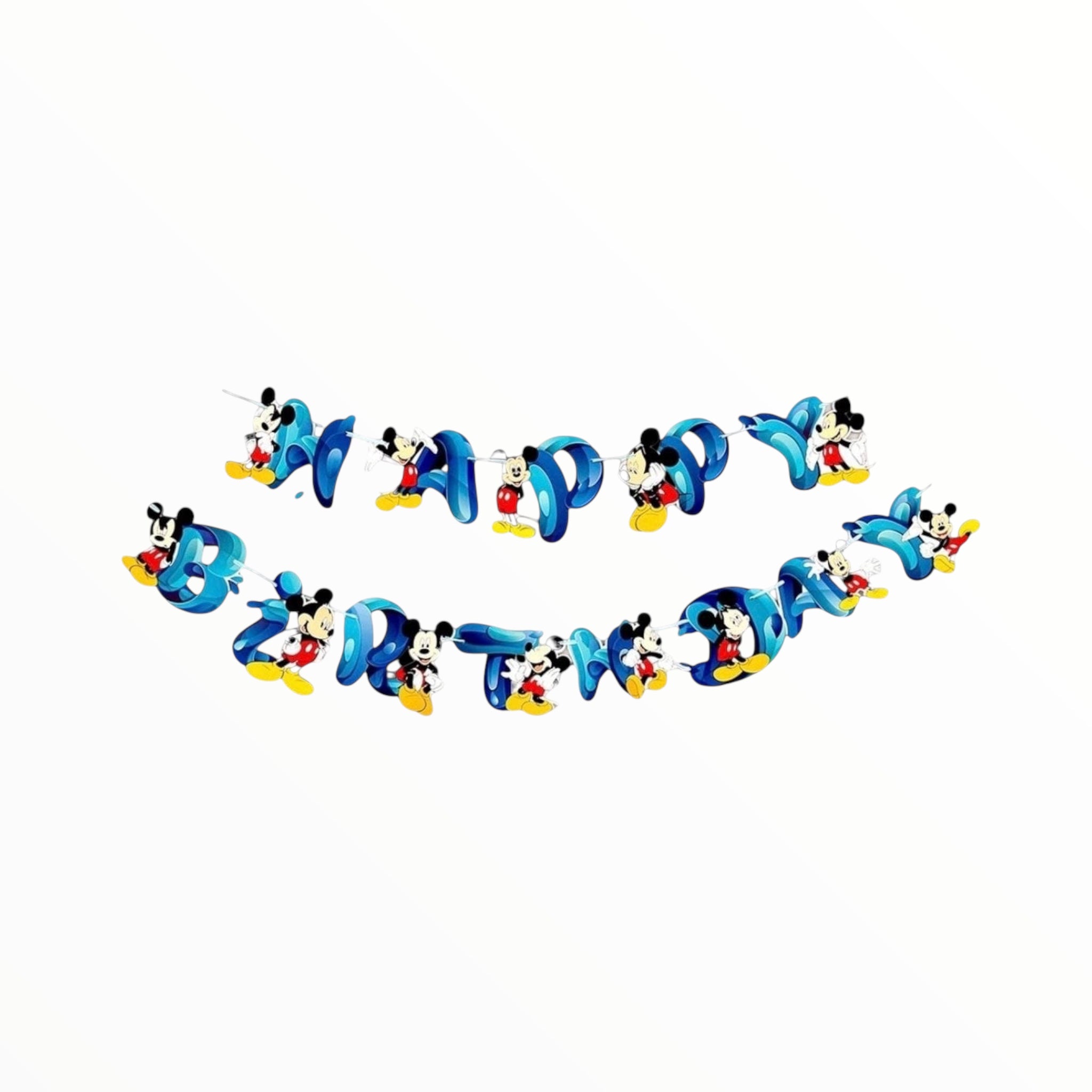 Mickey Mouse Theme Birthday Wall banner