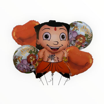 Chota Bheem 5 Piece Theme Foil Balloon
