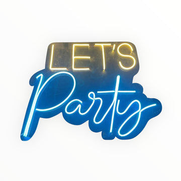 Acrylic Neon Let's Party