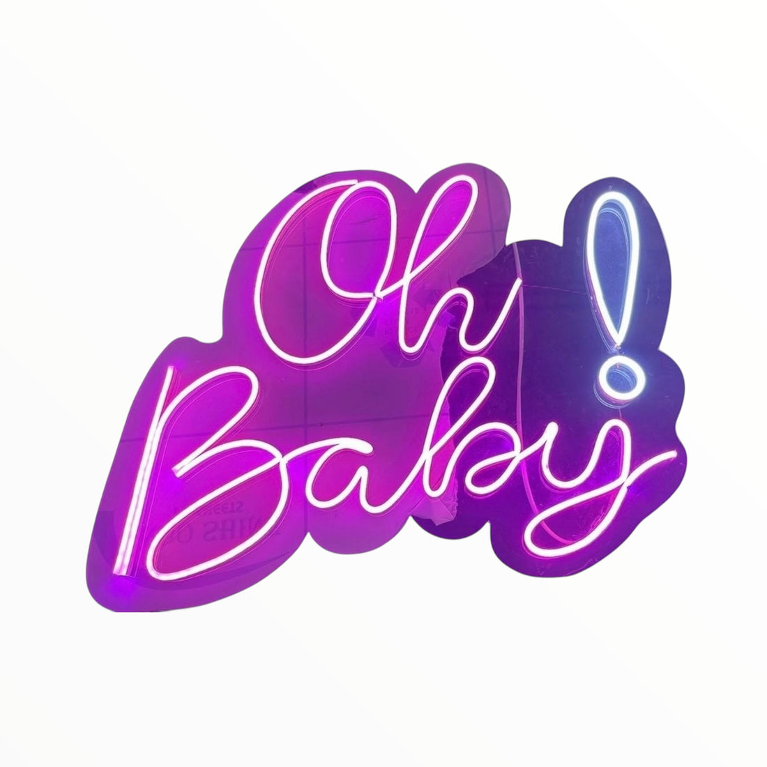 Acrylic Neon Oh Baby