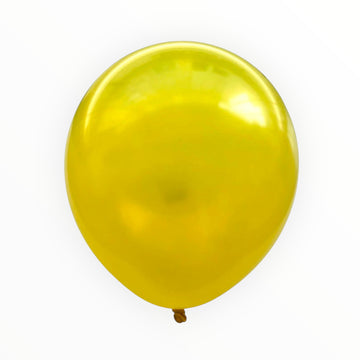 9" Metallic Latex Balloons [1000 pcs pack]-Yellow