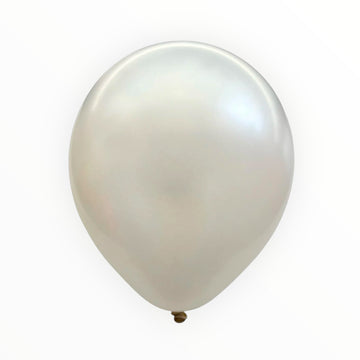 9" Metallic Latex Balloons [1000 pcs pack]-White