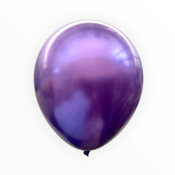 10" Chrome Latex Balloons [50Pcs]-Purple