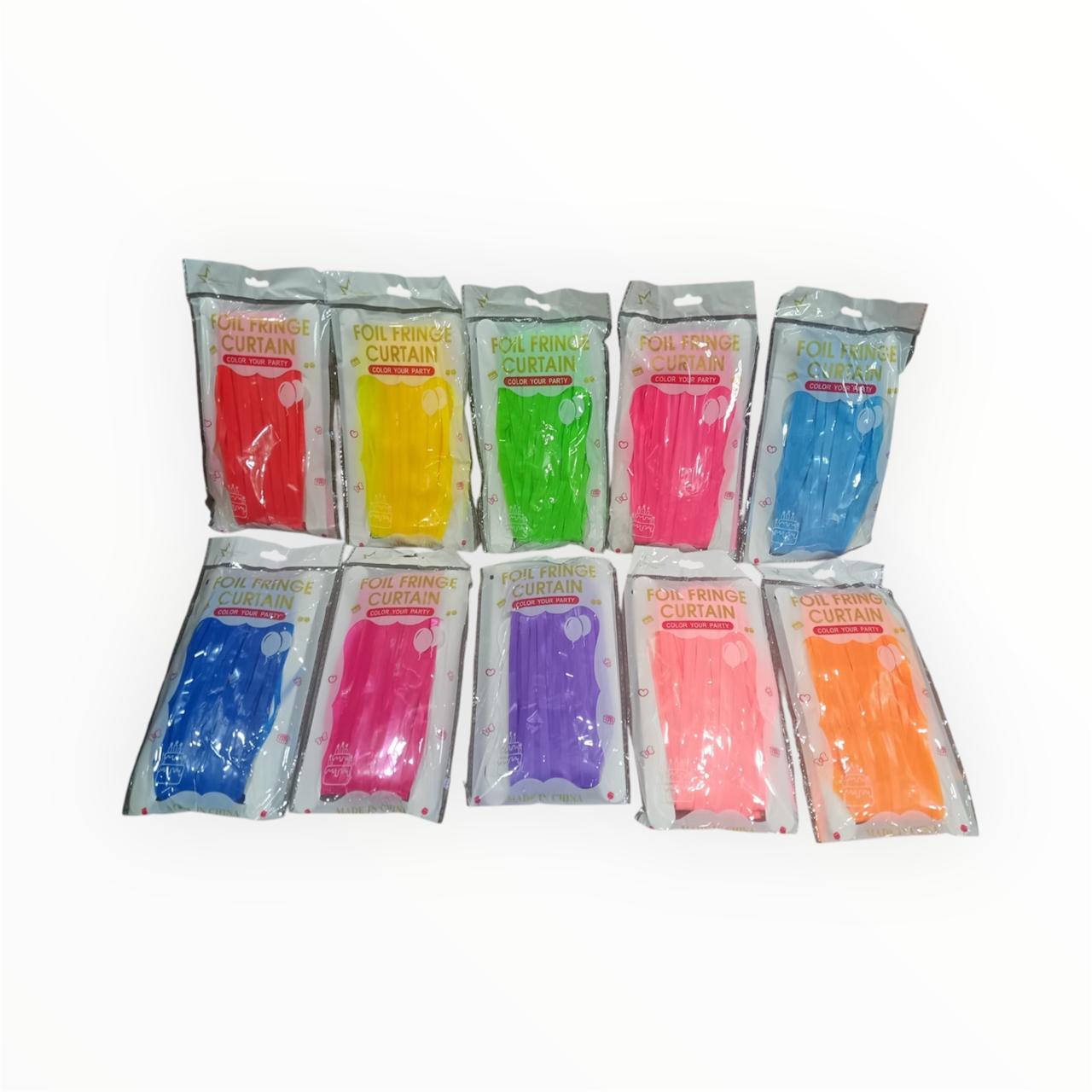 Colourful frill curtains for birthday decorations
