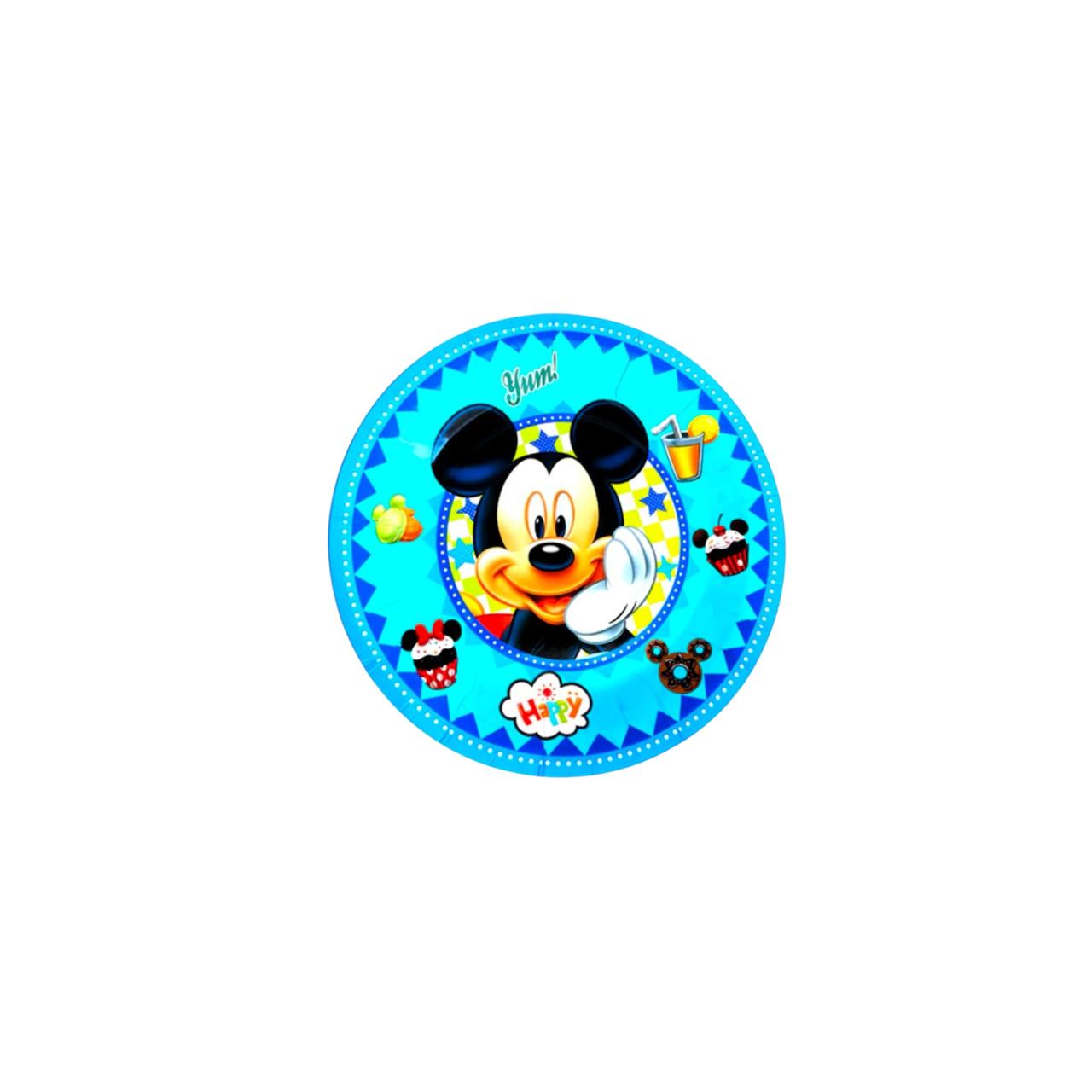 Mickey Mouse Theme Paper Food Plates