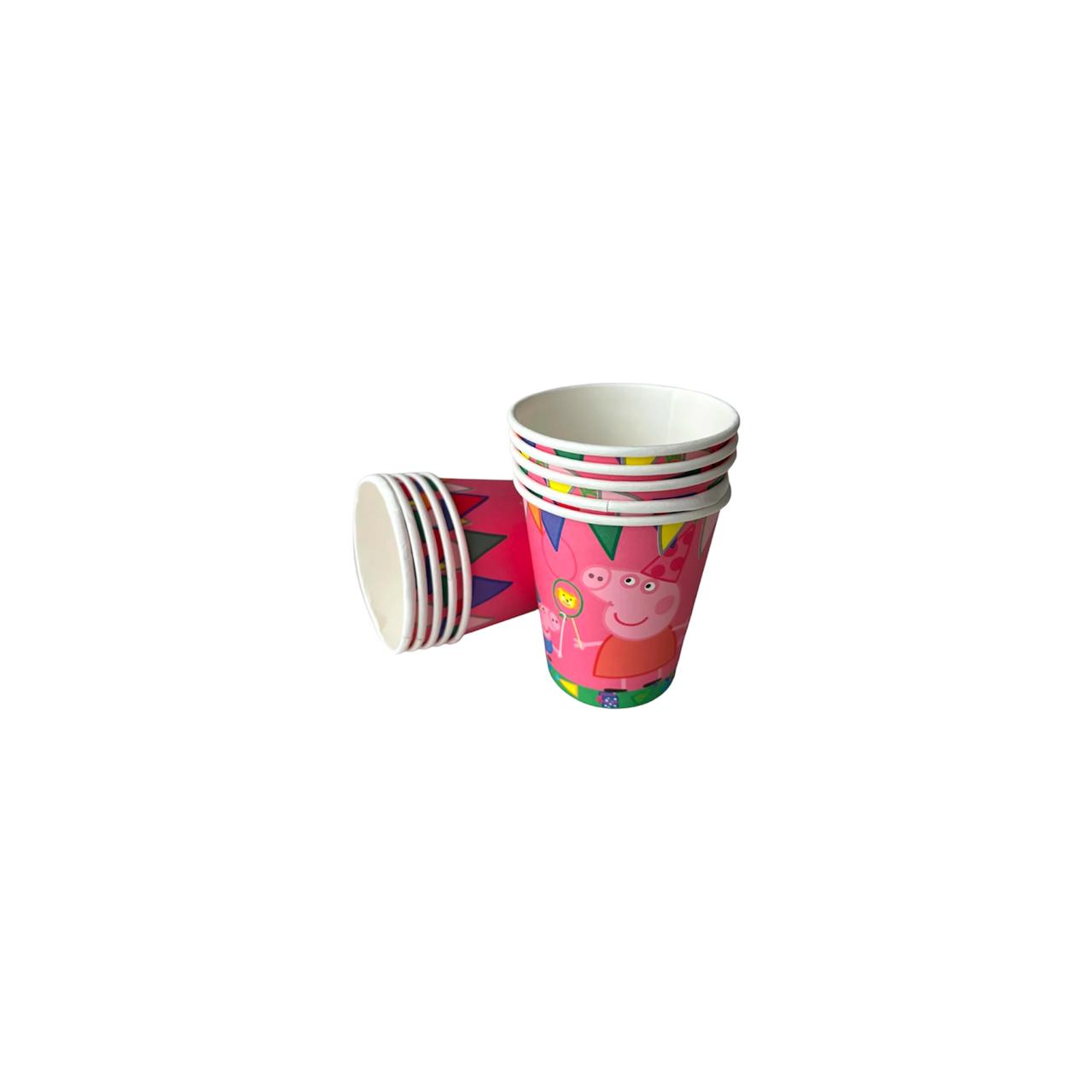 Peppa Pig Theme Paper Cups