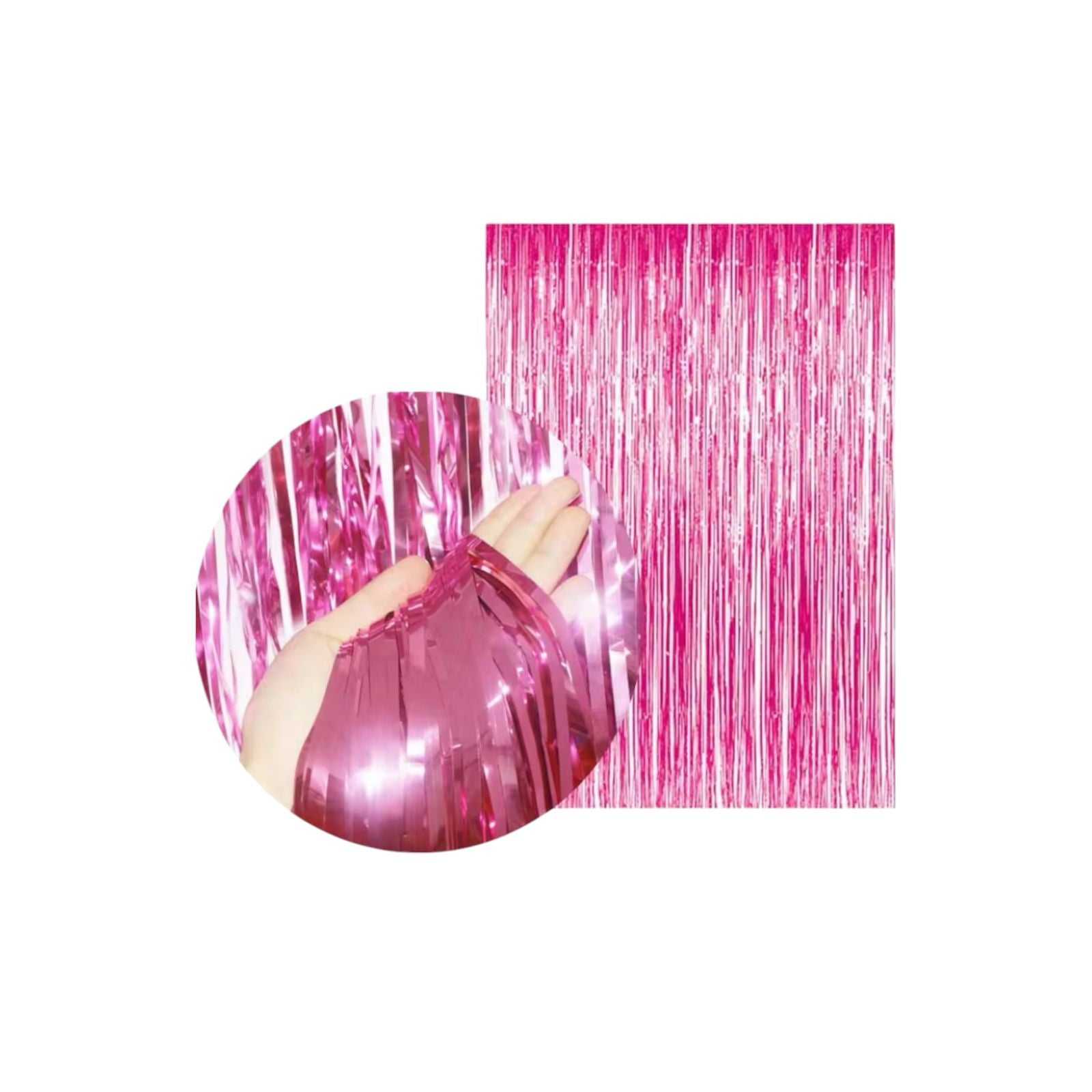 Pink Frill curtain for birthday decorations